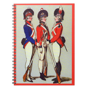 Cuaderno Impresión de soldados voluntarios de Londres en 18
