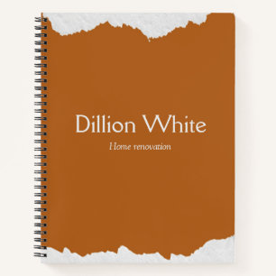 Cuaderno Impresión de textura gris marrón