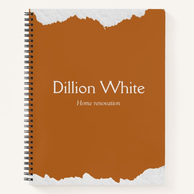 Cuaderno Impresión de textura gris marrón (Anverso)