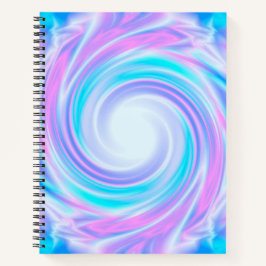 Cuaderno Impresión de tonos áridos líquido y púrpura pastel