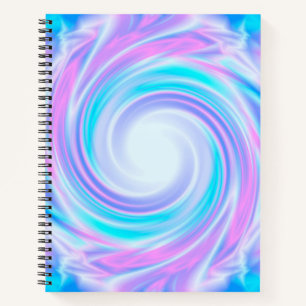 Cuaderno Impresión de tonos áridos líquido y púrpura pastel