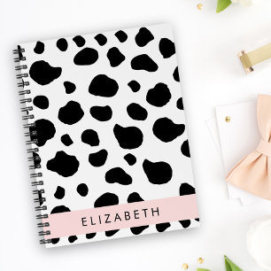 Cuaderno Impresión de vaca, Cuadros De Vaca, Blanco Y Negro
