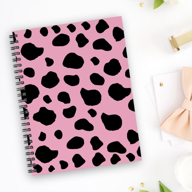 Cuaderno Impresión de vaca, patrón de vaca, puntos de vaca, (Subido por el creador)