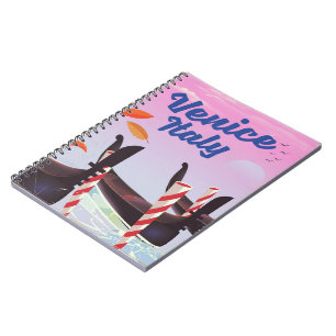 Cuaderno Impresión de vacaciones en góndola en Venecia, Ita