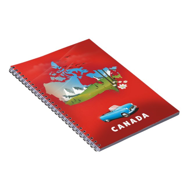 Cuaderno Impresión de viaje ilustrada de Canadá. (Lado Derecho)
