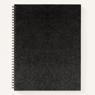 Cuaderno Impresión digital de cuero negro