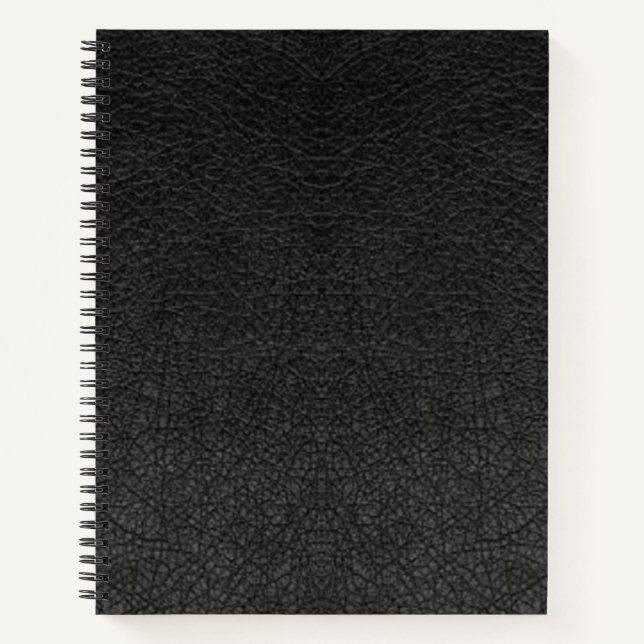 Cuaderno Impresión digital de cuero negro (Anverso)