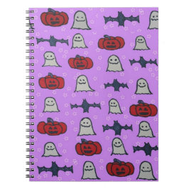 Cuaderno Impresión divertida Purple Halloween
