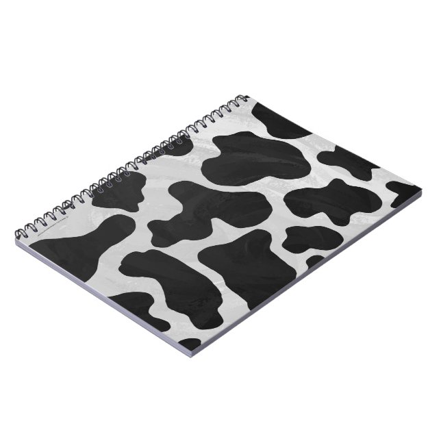 Cuaderno Impresión en blanco y negro de vaca (Lado Izquierdo)