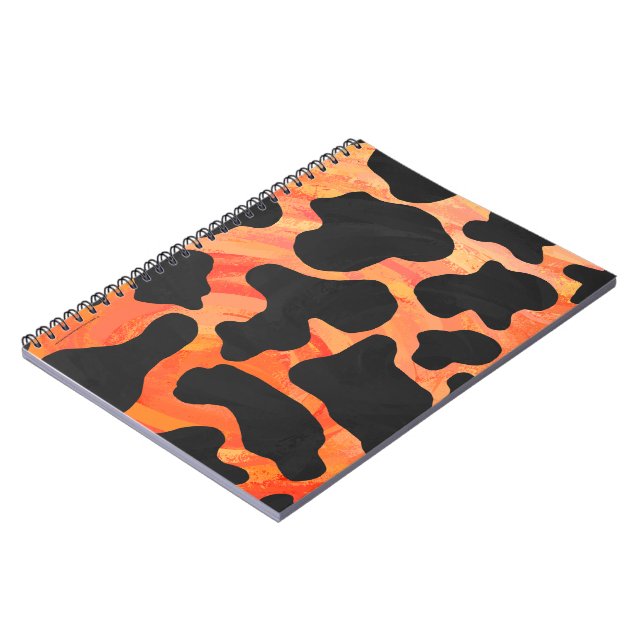 Cuaderno Impresión en blanco y negro y Naranja (Lado Izquierdo)