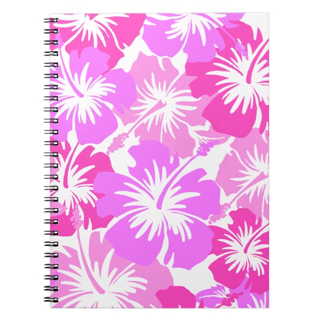 Cuaderno Impresión Epic Hibiscus Hawaiian Floral Aloha Shir (Frente)