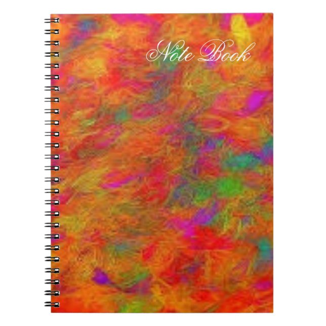 Cuaderno Impresión floral colorida (Frente)