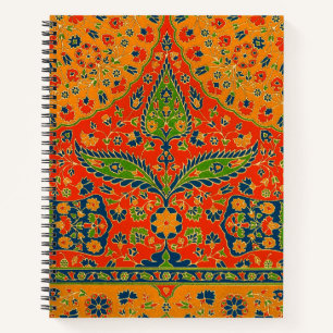 Cuaderno Impresión floral persa decorativa