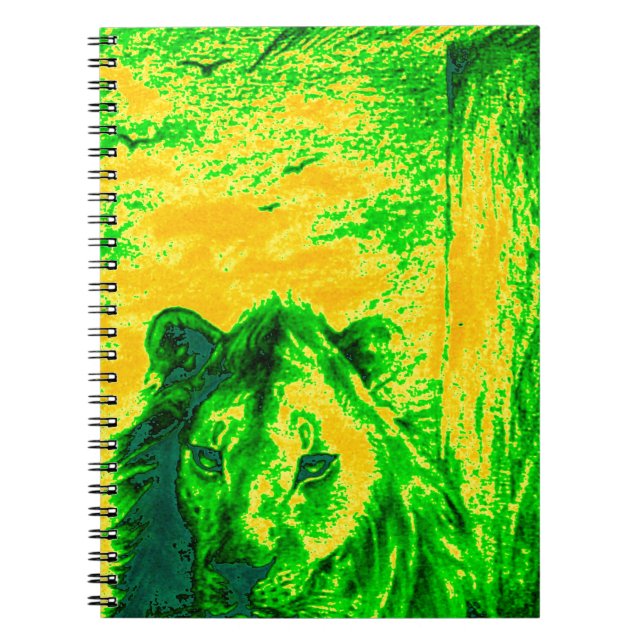 Cuaderno Impresión fluorescente sobre el arte de la visión  (Frente)