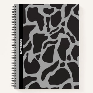 CUADERNO IMPRESIÓN GIRAFFE NEGRA