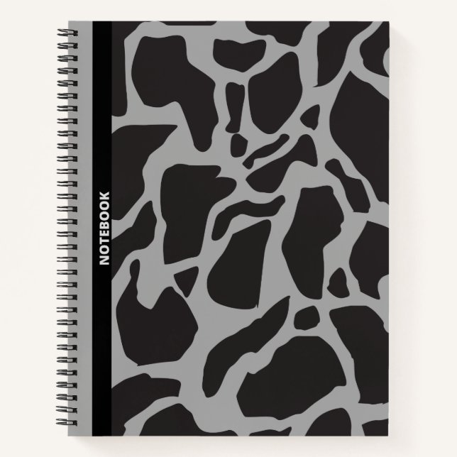 CUADERNO IMPRESIÓN GIRAFFE NEGRA (Anverso)