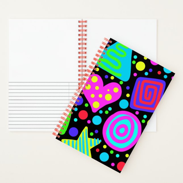 Cuaderno Impresión gráfica negrita y colorida (Interior)