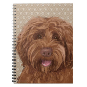 Cuaderno Impresión hermosa de la pintura de la pata del