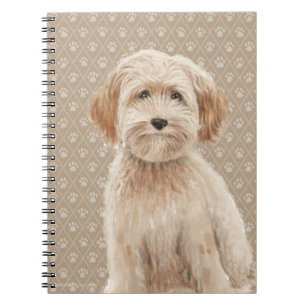 Cuaderno Impresión hermosa de la pintura de la pata del