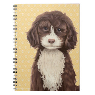 Cuaderno Impresión hermosa de la pintura de la pata del
