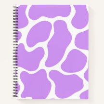 Impresión minimalista de vaca morada