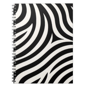 Cuaderno Impresión moderna de rayas de cebra