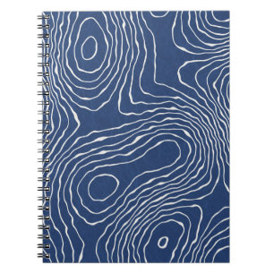 Cuaderno Impresión orgánica topográfica de la línea terrest