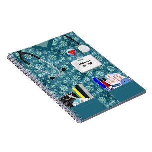 Cuaderno Impresión personalizada de flor para portátiles