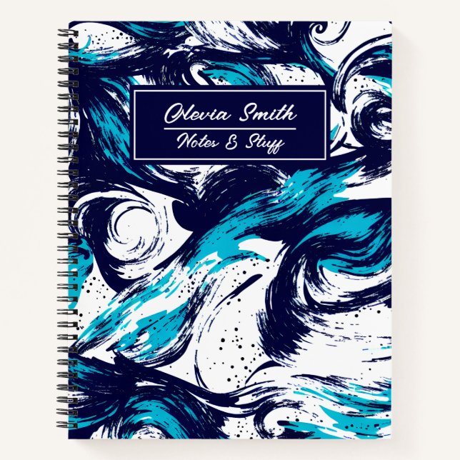 Cuaderno Impresión personalizada de océanos profundos (Anverso)