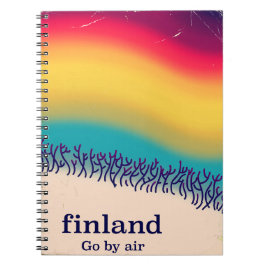 Cuaderno Impresión poster "arco iris" de las vacaciones ret