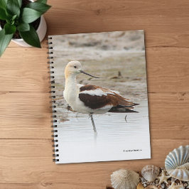 Cuaderno Impresionante ave americano aguacate Wading en la