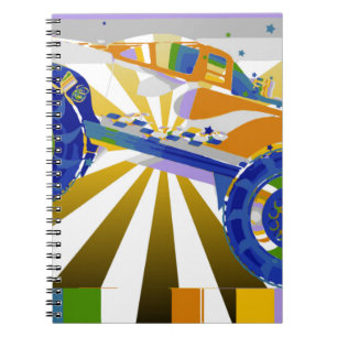 Cuaderno Impresionante camión sicodélico