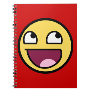 Cuaderno impresionante de la cara