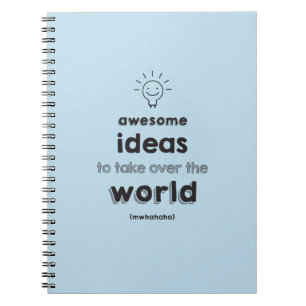 Cuaderno impresionante de las ideas