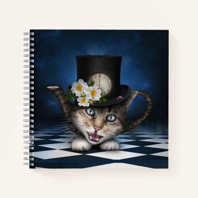 Cuaderno Impresionante diseño caprichoso para gato de odio  (Anverso)