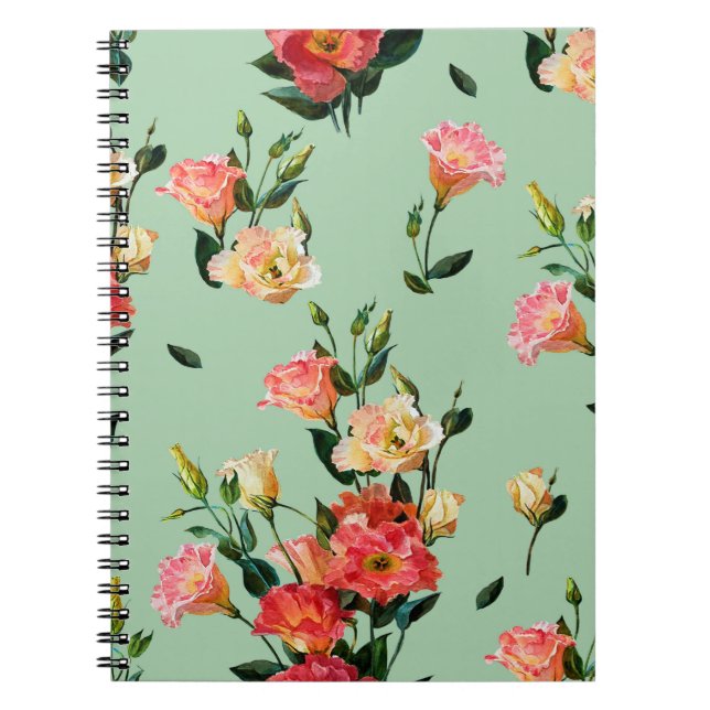 Cuaderno Impresionante estampado floral al estilo victorian (Frente)