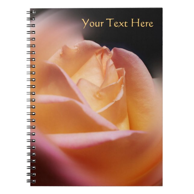 Cuaderno Impresionante flor rosebud amarilla (Frente)