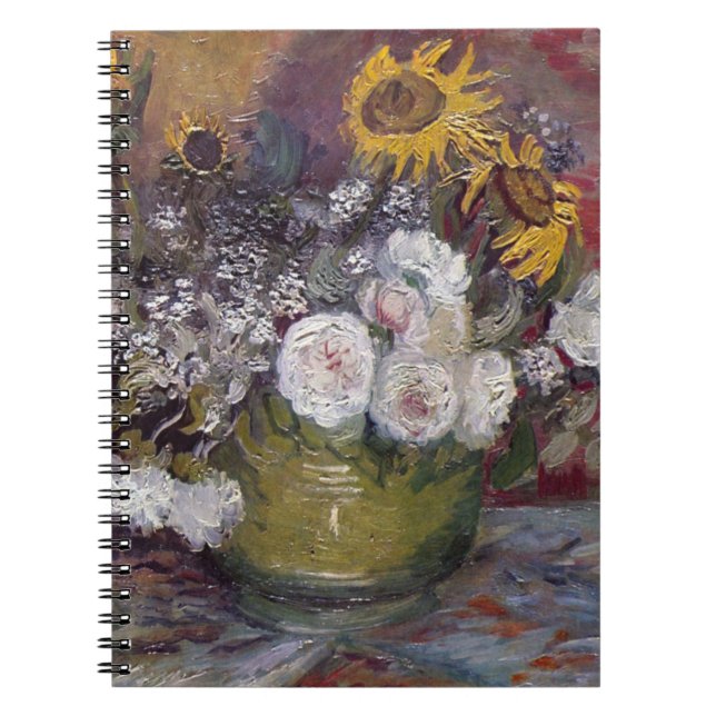 Cuaderno Impresionante Floral Still Life - Vincent van Gogh (Frente)