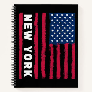 Cuaderno Impresionante Nueva York EE. UU. Estados Unidos Am