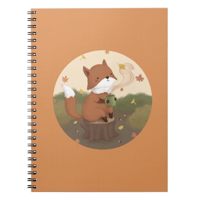 Cuaderno Impresionante otoño: Fox (Frente)