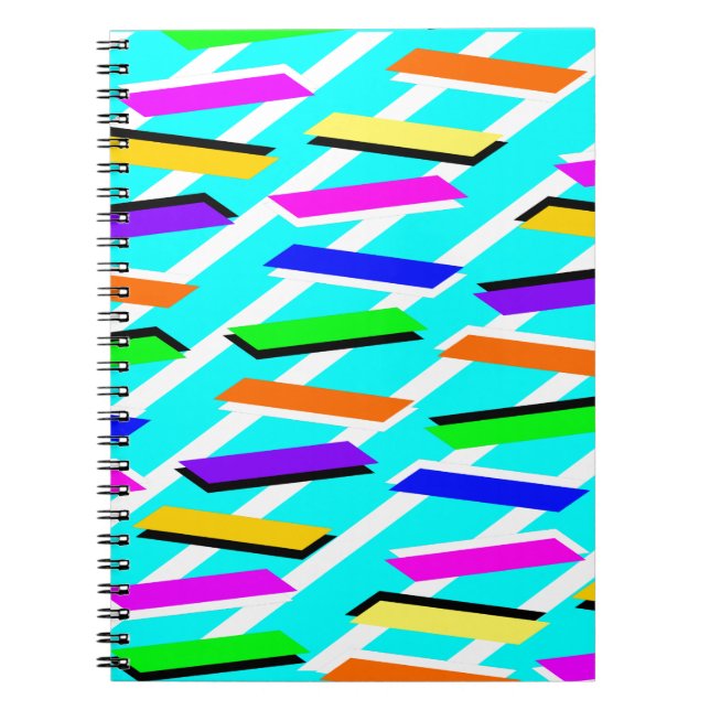 Cuaderno Impresionante patrón Aqua (Frente)