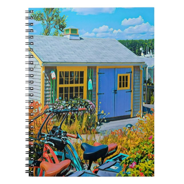 Cuaderno Impresionante pintura en bicicleta (Frente)