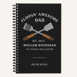 Cuaderno Impresionante receta personalizada de papá padre d