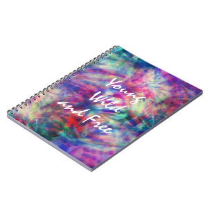 Cuaderno Impresionante tribal moderno de teñido en nudos jo