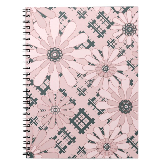 Cuaderno Impresionante y abstracto floral de chicharrón mod (Frente)