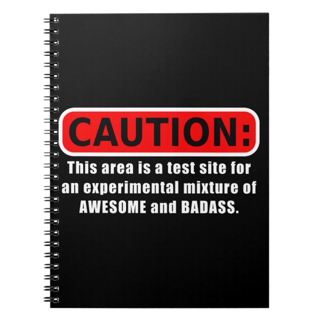 Cuaderno Impresionante y Badass (Frente)