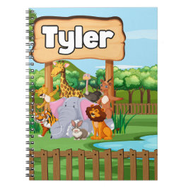 Cuaderno Impresionante zoológico animal infantil