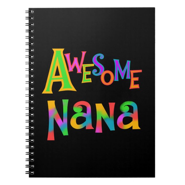 Cuaderno Impresionantes camisetas y regalos de Nana (Frente)