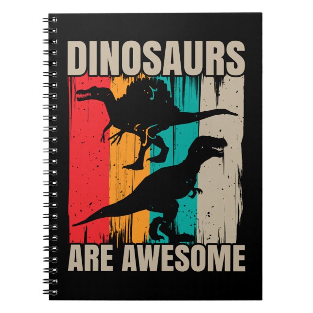 Cuaderno Impresionantes dinosaurios Chicas Spinosaurus Trex (Frente)