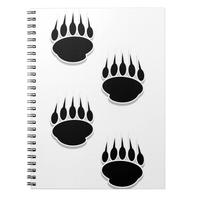 Cuaderno Impresiones de la pintura de oso negro (Frente)